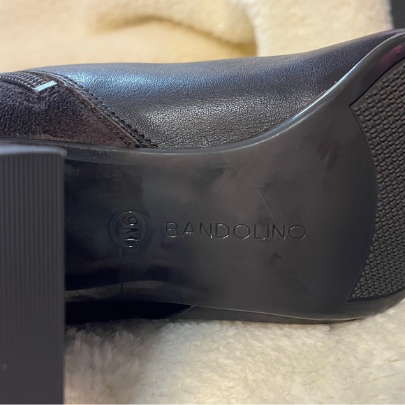 Bandalino Brown with Gold Hardware Tall Boots Size 9 - Picture 8 of 12